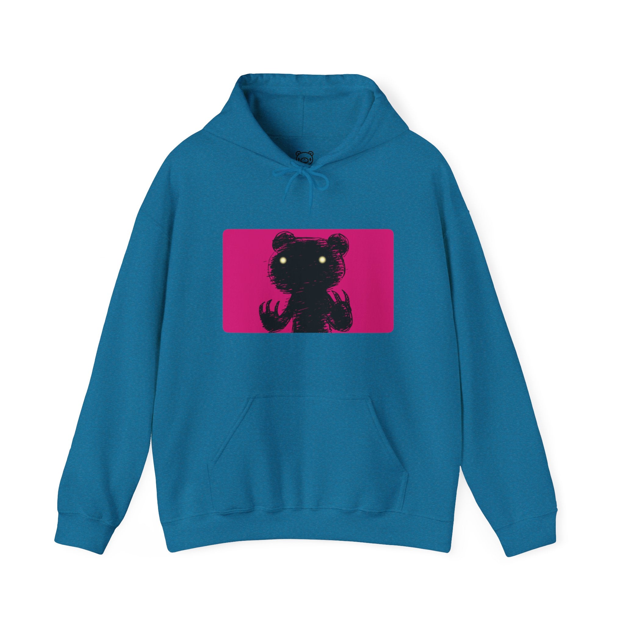 Pink Block Abstraction Gloomy Bear Hoodie